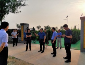 省民政厅到齐都镇南马坊村调研督导公益性公墓建设工作
